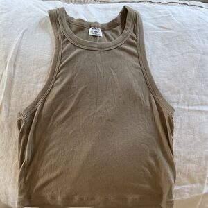 Sunday Best Ribbed Cropped Tank Top